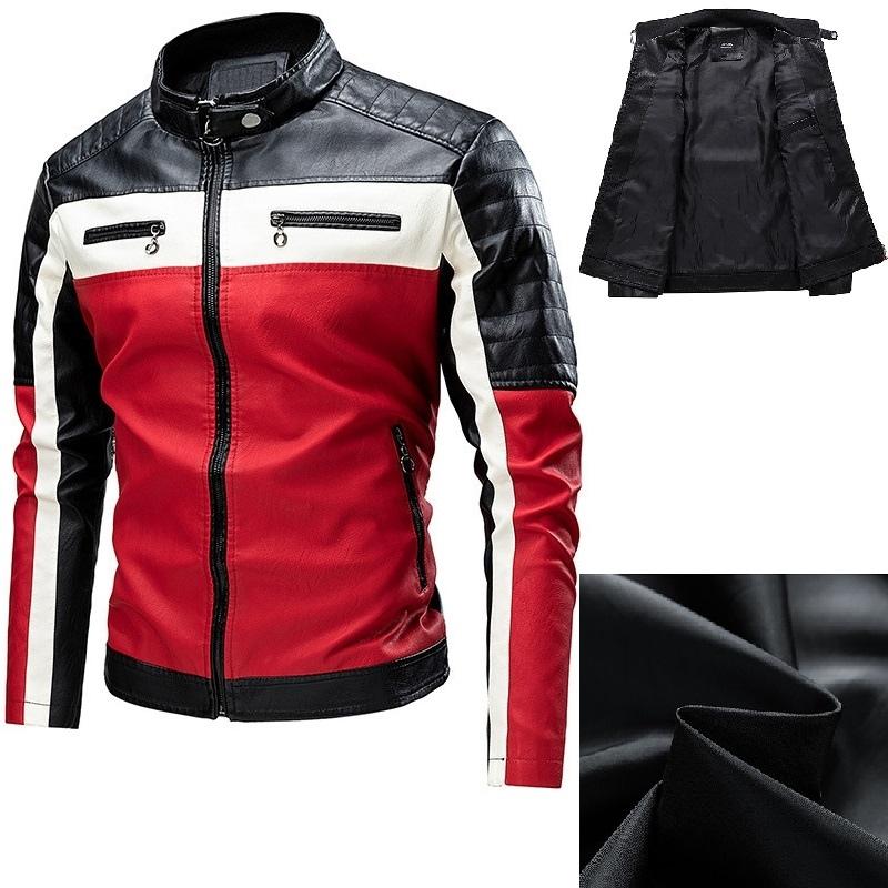 Jaqueta de Couro Masculina Vintage Elegance