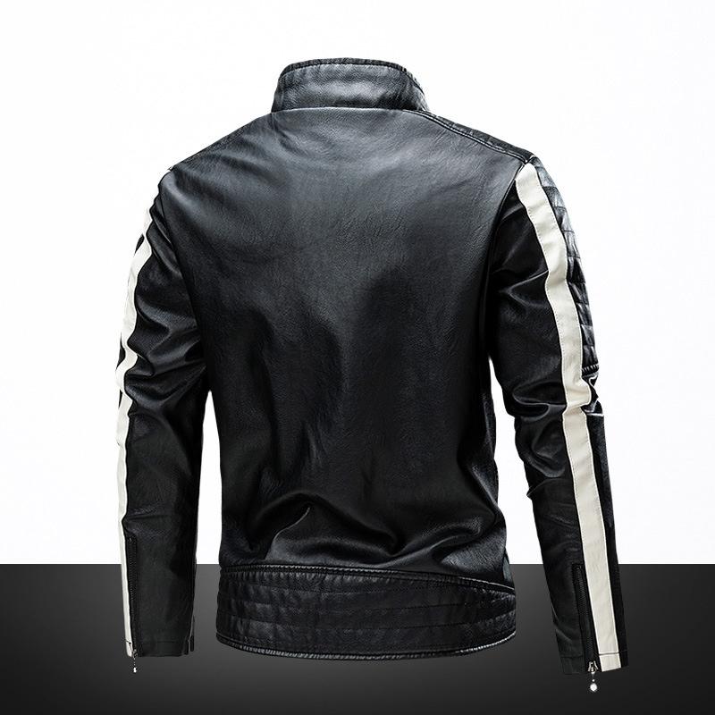 Jaqueta de Couro Masculina Vintage Elegance